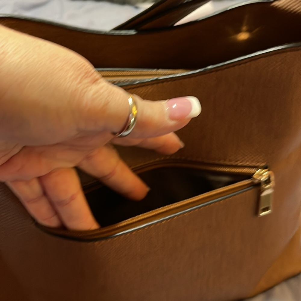 Gucci style bag brown and black with adjustable shoulder strap!! LIKE NEW!! - Picture 7 of 16